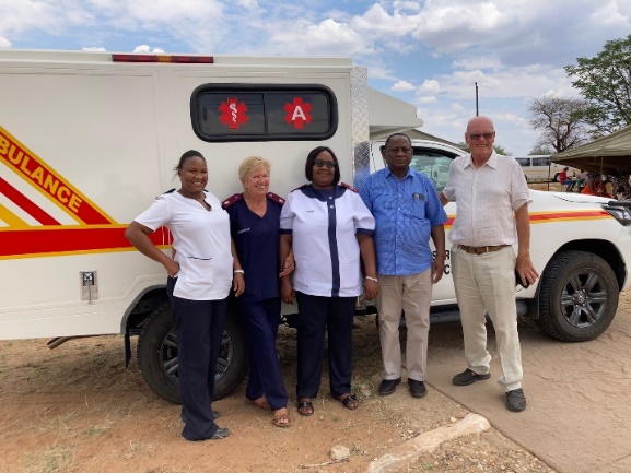 Ambulance based at Otjimanangombe Primary Healthcare Clinic Namibia